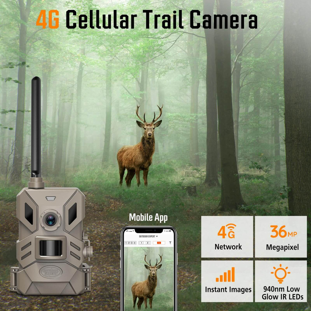 4G LTE Cellular Trail Camera