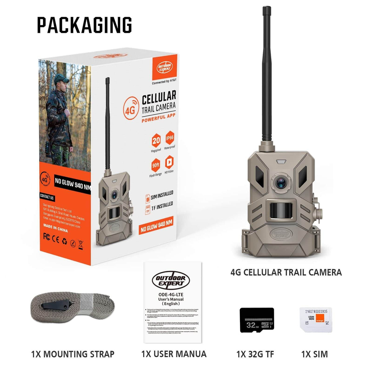 4G LTE Cellular Trail Camera